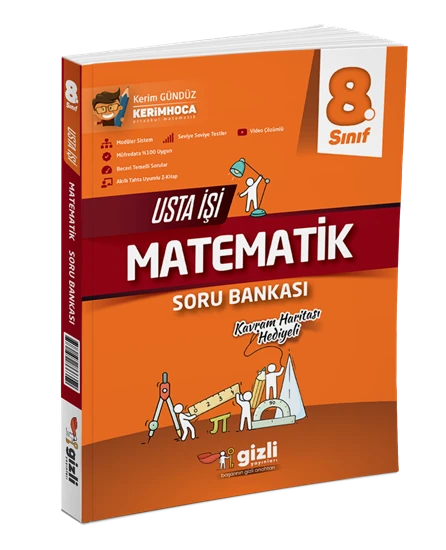 Gizli Yayınları 8. Sınıf  Matematik Usta İşi Soru Bankası Kavram Haritası ürün görseli 1