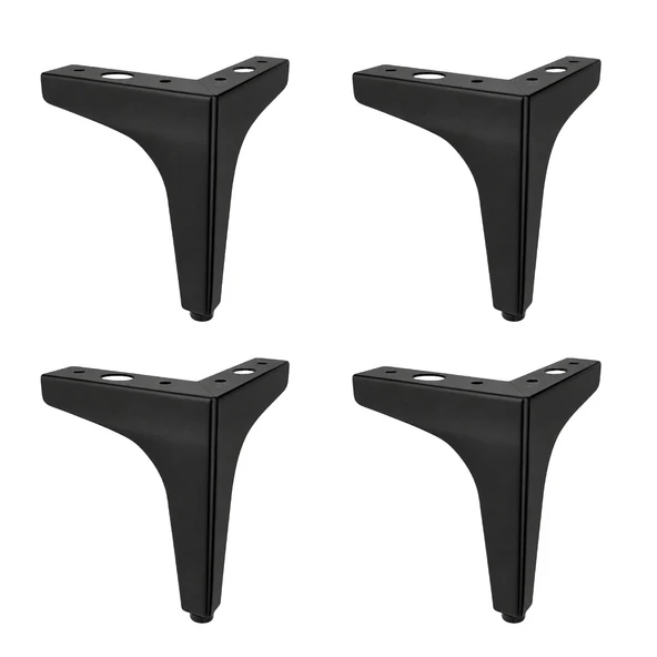 Mat Siyah Metal 13 cm Mobilya Köşe Ayağı Dayanıklı Modern Tasarım Koltuk Sehpa Mobilya (4 ADET) ürün görseli 1