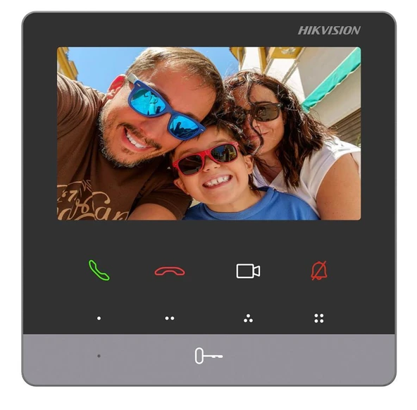 Hikvision DS-KH6100-E1 PoE 4.inç İç İstasyon İnterkom ürün görseli 1