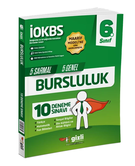 Gizli Yayınları 6.Sınıf Tüm Dersler 10 Bursluluk Denemesi ürün görseli 1