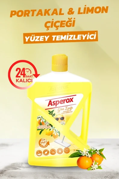 ASPEROX PARFÜMLÜ YÜZEY TEMİZLEYİCİ GÜN IŞIĞI 2,5 LT ürün görseli 1