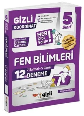 Gizli Yayınları 5. Sınıf Fen Bilimleri 12’li Deneme ürün görseli 1