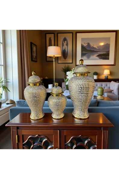 Sleep Nova Pearl Majesty Gold Dekoratif Küp Seti ürün görseli 1