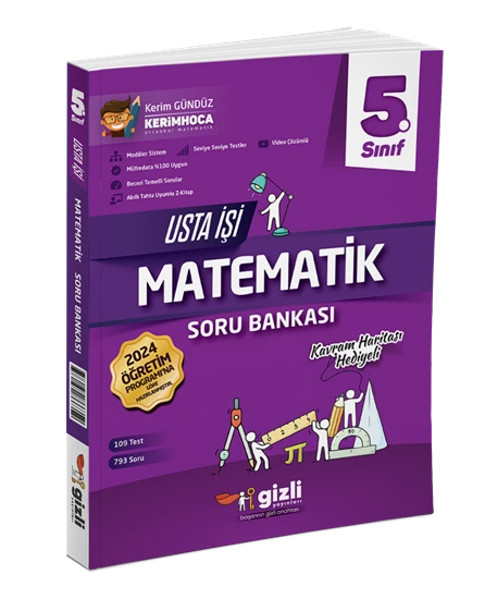 Gizli Yayınları 5. Sınıf Matematik Usta İşi Soru Bankası Kavram Haritası ürün görseli 1