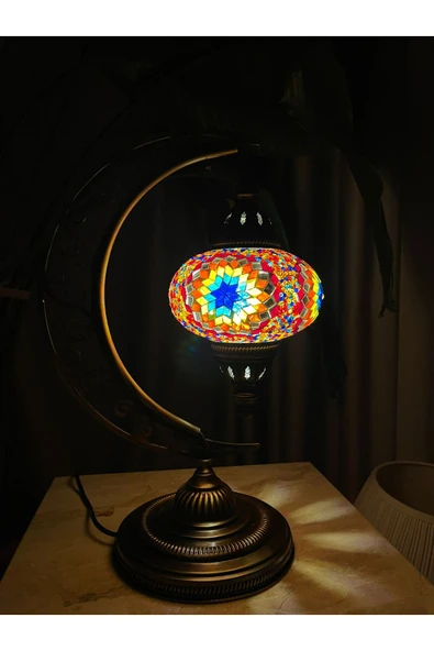 Sleep Nova Dekoratif Mozaik Ay Lambası - Resim 2