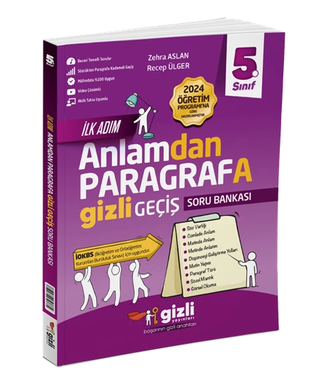 Gizli Yayınları 5. Sınıf Anlamdan Paragrafa Gizli Geçiş Soru Bankası ürün görseli 1