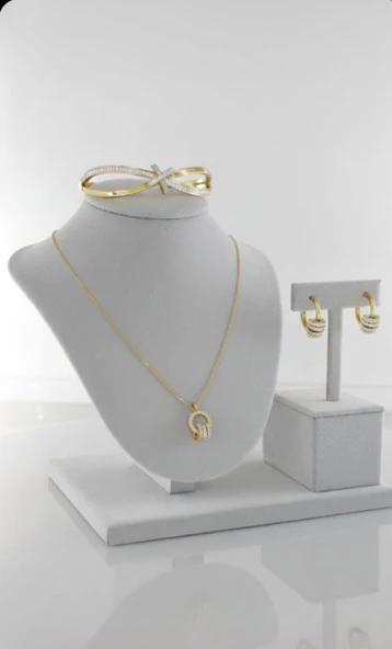 Periliçe Gold Çelik Takı Seti - Resim 4