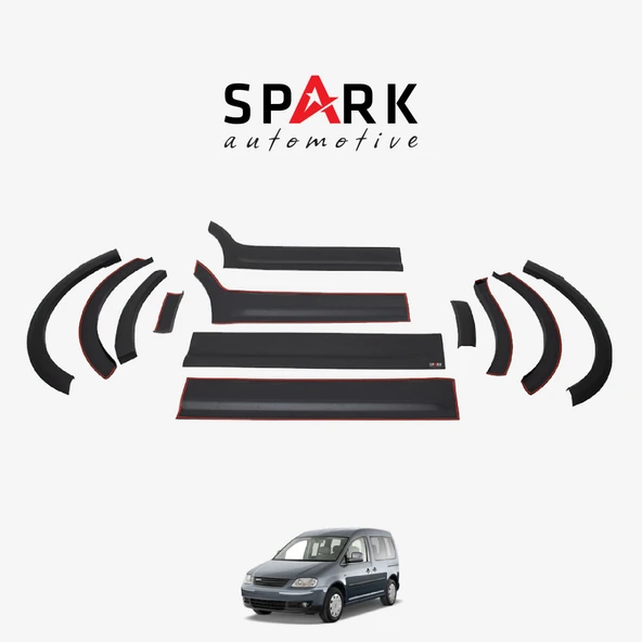 Volkswagen Caddy 2004-2010 Yıl Aralığı Uyumlu Uzun Şase Sol Sürgü Dodik Seti 12 Parça ürün görseli 1