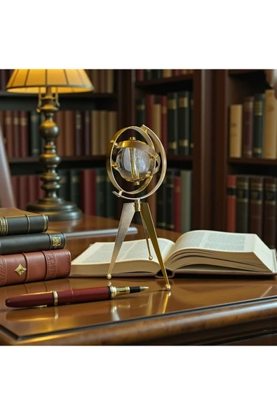 Sleep Nova Vintage Armillary Küre – Çalışma Odası ve Kütüphane Dekoru ürün görseli 1