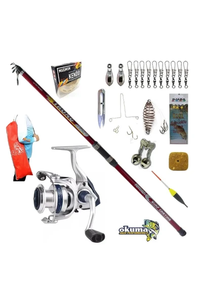 Aria-6000a Remixon Strong 420 100-250gr Profesyonel Sazan Kıyı Olta Takımı Seti ürün görseli 1