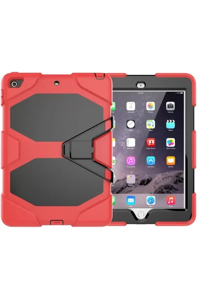 Newface Apple iPad 5 Air 9.7 Kılıf Griffin Tablet Kapak - Kırmızı ürün görseli 1