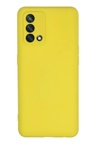 Newface Oppo A74 4G Kılıf Nano içi Kadife Silikon - Sarı ürün görseli 1
