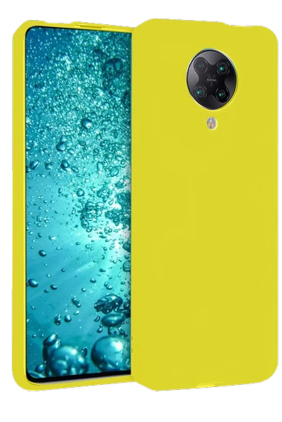 Newface Xiaomi Redmi K30 Pro Kılıf Nano içi Kadife Silikon - Sarı ürün görseli 1