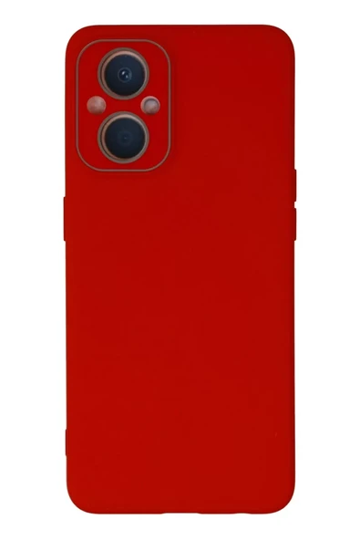 Newface Oppo Reno 7 Lite Kılıf Lansman Glass Kapak - Kırmızı ürün görseli 1