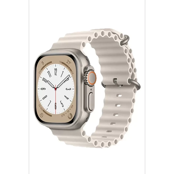 Newface Apple Watch 38mm Ocean Kordon - Krem - Resim 2