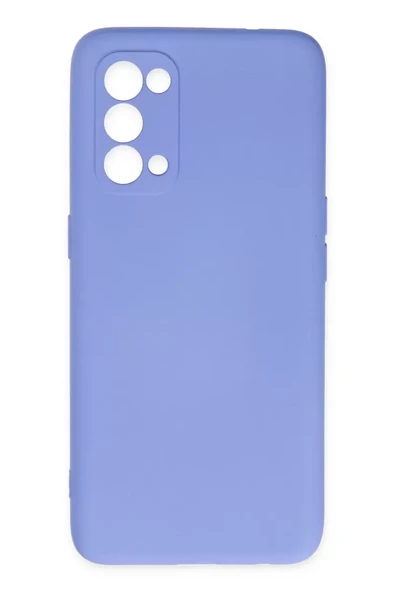 Newface Oppo Reno 5 Kılıf Nano içi Kadife Silikon - Lila ürün görseli 1