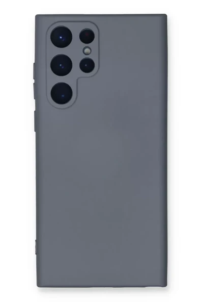 Newface Samsung Galaxy S23 Ultra Kılıf Nano içi Kadife Silikon - Gri ürün görseli 1