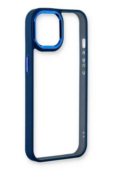 Newface Apple iPhone 14 Plus Kılıf Dora Kapak - Mavi - Resim 2