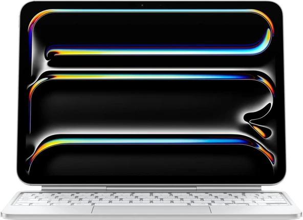 Apple iPad Magic Keyboard Kılıf: 11 inç iPad Pro (M4) için, Harika Yazma Deneyimi, Yerleşik Trackpad, İşlev Tuşu Sırası, Türkçe F Klavye — Beyaz Outlet ürün görseli 1