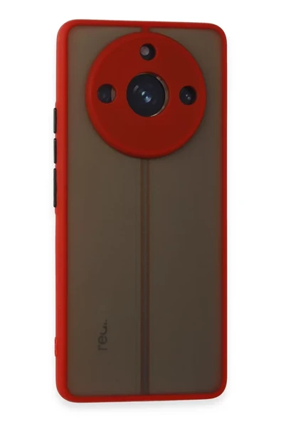 Newface Realme 11 Pro Kılıf Montreal Silikon Kapak - Kırmızı ürün görseli 1