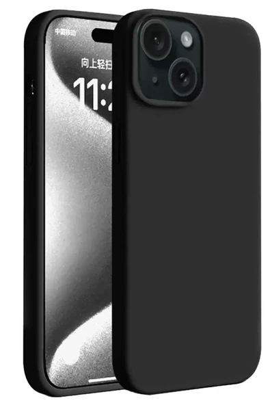 Newface Apple iPhone 15 Kılıf First Silikon - Siyah ürün görseli 1