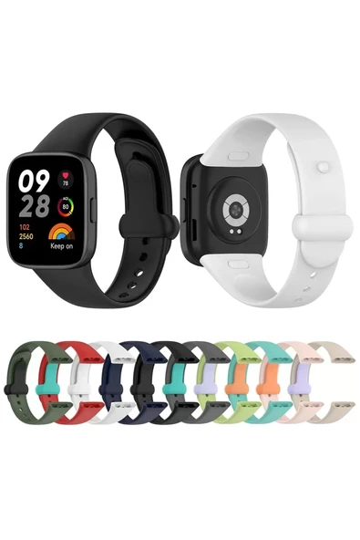 Newface Xiaomi Redmi Watch 3 Origin Silikon Kordon - Bej - Resim 3