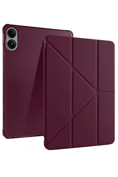 Newface Xiaomi Redmi Pad Pro 12.1 Kılıf Kalemlikli Mars Tablet Kılıfı - Mürdüm ürün görseli 1