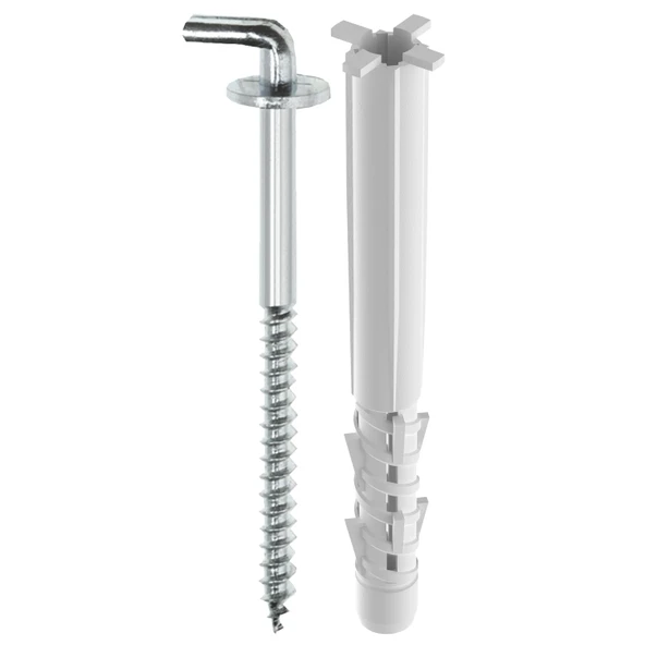 TOX Pirat 8 × 80 mm Köşebent Kancalı Set | Dübel & Kanca Seti (2X2AD) ürün görseli 1