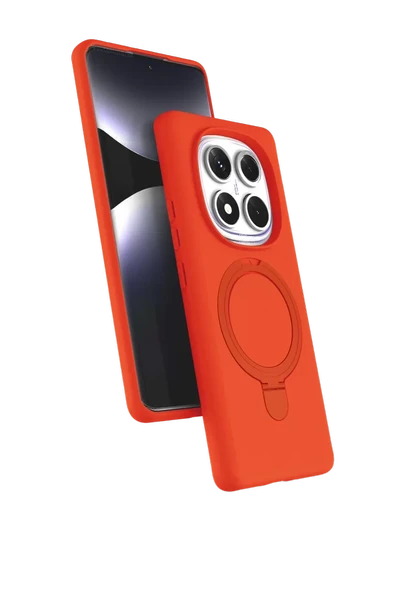 Newface Xiaomi Redmi Note 14 Pro 5G Regal Magsafe Standlı Kapak - Turuncu ürün görseli 1