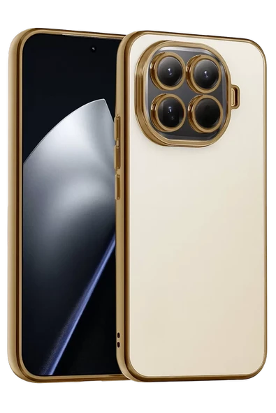Newface Xiaomi Mi 15T Pro Razer Lensli Silikon - Gold ürün görseli 1