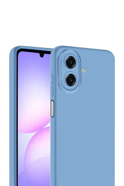Newface Samsung Galaxy A07 4G First Silikon - Mavi - Resim 2