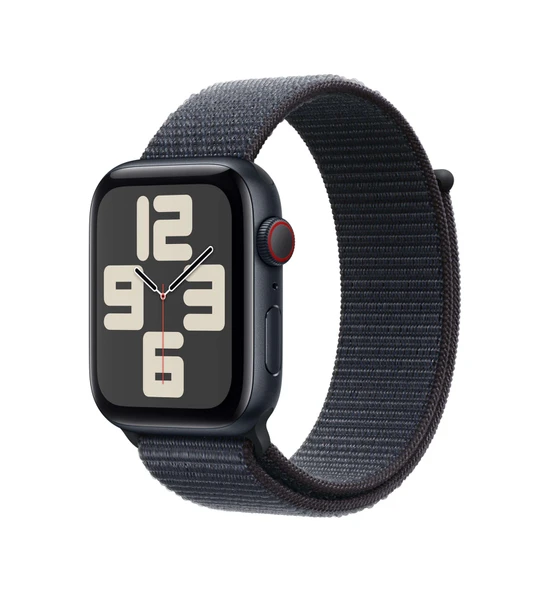 Apple Watch SE GPS + Cellular 40 MM Alüminyum Kasa Spor Loop Akıllı Saat (Apple Türkiye Garantili) Gece Yarısı - Mor ürün görseli 1
