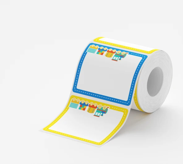 Niimbot T50x40mm 180 adet Tren Desenli Etiket (B21PRO) ürün görseli 1