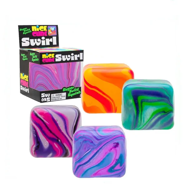 Schylling Needoh Nice Cube Sensory Squishy Stres Oyuncağı – Süper Yumuşak Kare Squish KARIŞIK RENK GÖNDERİM ürün görseli 1