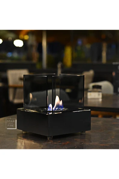 Starfire Elegance - Masaüstü Bioethanol Şömine (SİYAH) ürün görseli 1