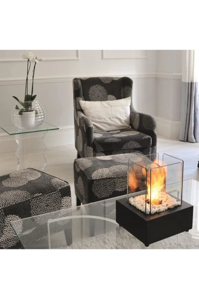 Starfire Mini Elegance - Masaüstü Şömine (bioethanol Şömine) (siyah) - Resim 2