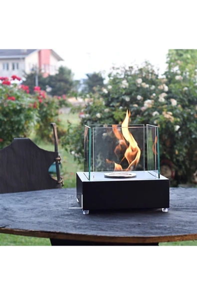 Starfire Mini Elegance - Masaüstü Şömine (bioethanol Şömine) (siyah) - Resim 3