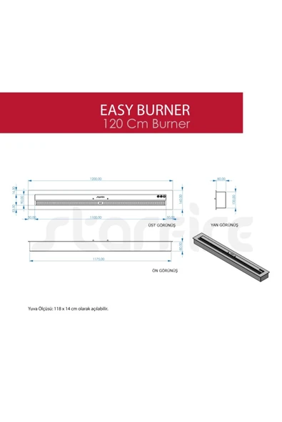 CopArt 120 Cm Easy Burner - Resim 4
