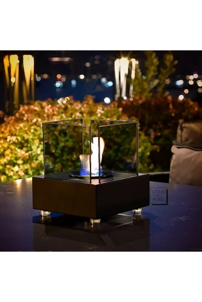 Starfire Mini Elegance - Masaüstü Şömine (bioethanol Şömine) (siyah) ürün görseli 1