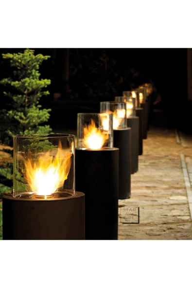 Starfire Torch (siyah) - Taşınabilir Bioethanol Şömine - Resim 2