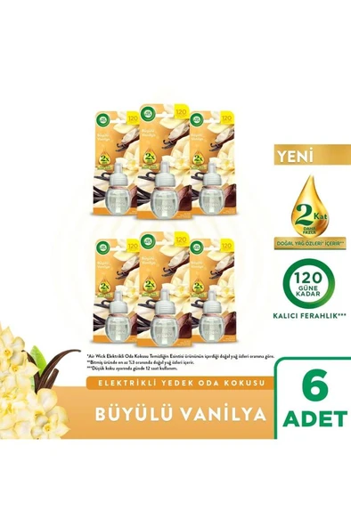 Air Wick Elektrikli Oda Kokusu Yedek Şişe Büyülü Vanilya 6x19 ML ürün görseli 1