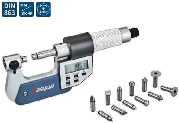 Dasqua 0-25mm Değiştirilebilir Uçlu Dijital Mikrometre 4210-2103 ürün görseli 1