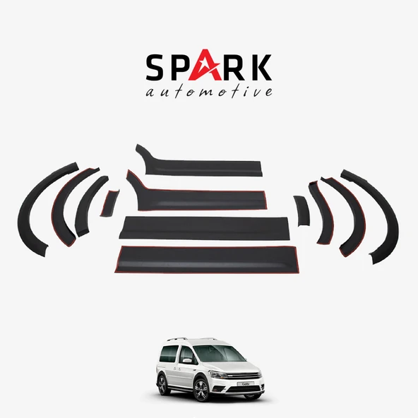 Volkswagen Caddy 2015-2020 Yıl Aralığı Uyumlu Uzun Şase Sağ Sürgü Dodik Seti 12 Parça ürün görseli 1
