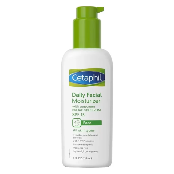 Cetaphil Günlük Yüz Nemlendirici Kokusuz SPF15 4 fl oz ürün görseli 1