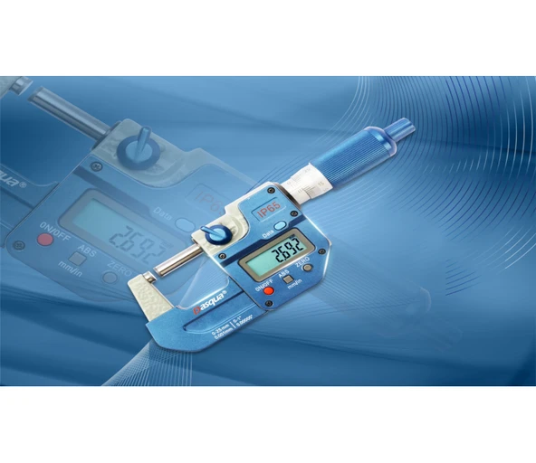 Dasqua 50-75mm Dijital Dış Çap Mikrometre IP65 Yağa, Suya Dirençli 0.001mm 4410-1115-A ürün görseli 1