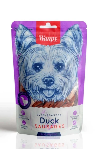 Wanpy Ördek Etli Sosis 100 gr Köpek Ödül Maması ürün görseli 1
