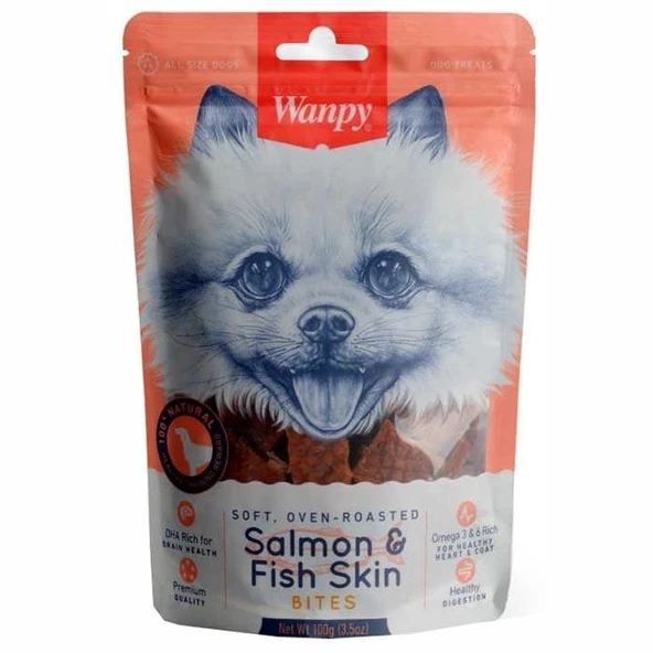 Wanpy Gerçek Somon Dilimleri 100 gr Köpek Ödülü ürün görseli 1