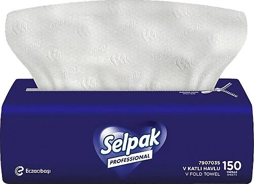 Selpak Professional V Katlama Havlu 150 Yaprak x 15 Paket ürün görseli 1