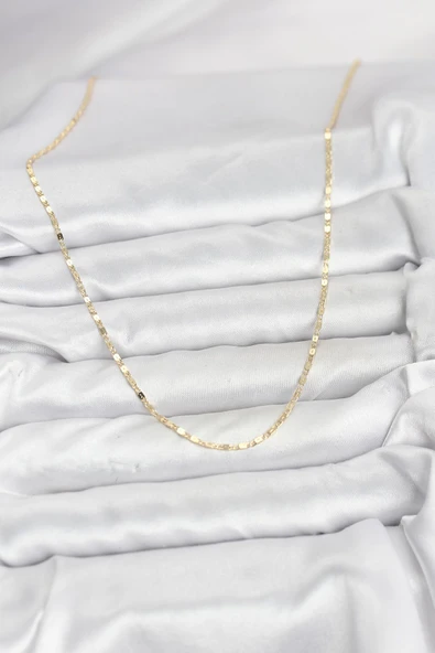 CM 14K Gold Renk Ezme Zincir Model 60 cm Kadın Kolye ürün görseli 1