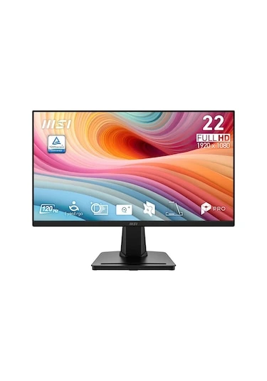 MSI 21.45" PRO MP225 E12VL 1920x1080 (FHD) 16:9 FLAT VA 120HZ 1MS (MPRT) ADAPTIVE-SYNC MONITOR ürün görseli 1